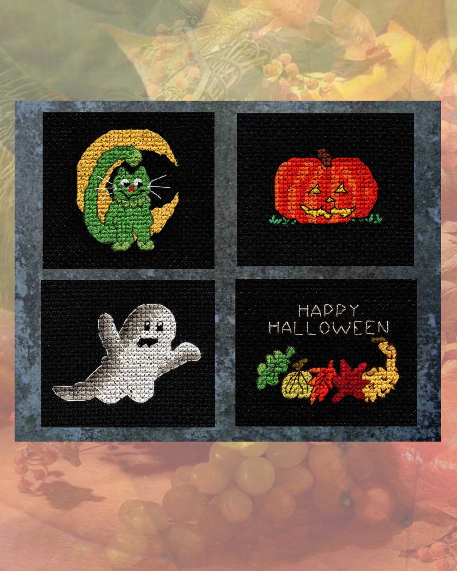 Halloween Night Cross Stitch Pattern Download - Raspberry Lane Crafts