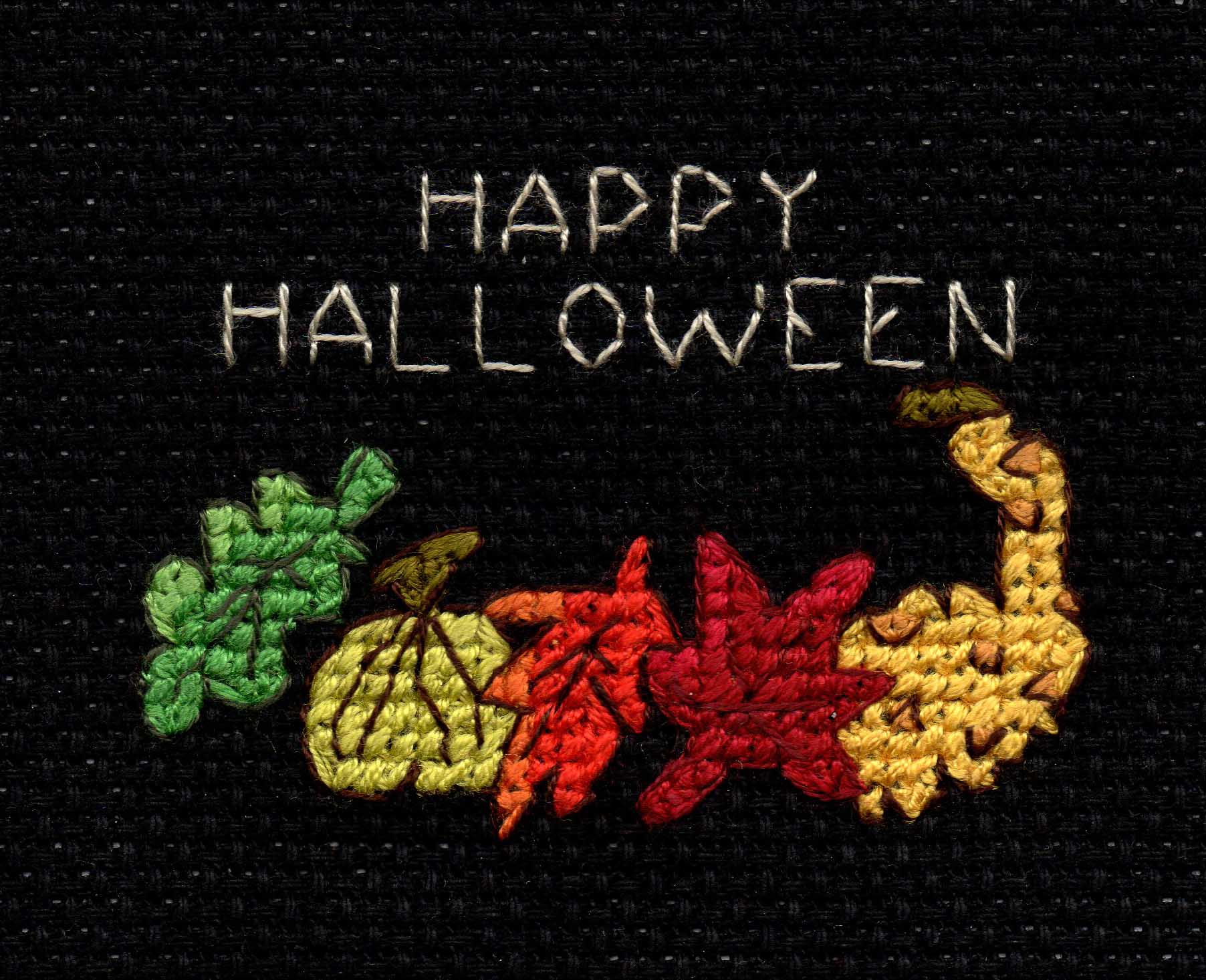 Halloween Night Cross Stitch Pattern Download - Raspberry Lane Crafts