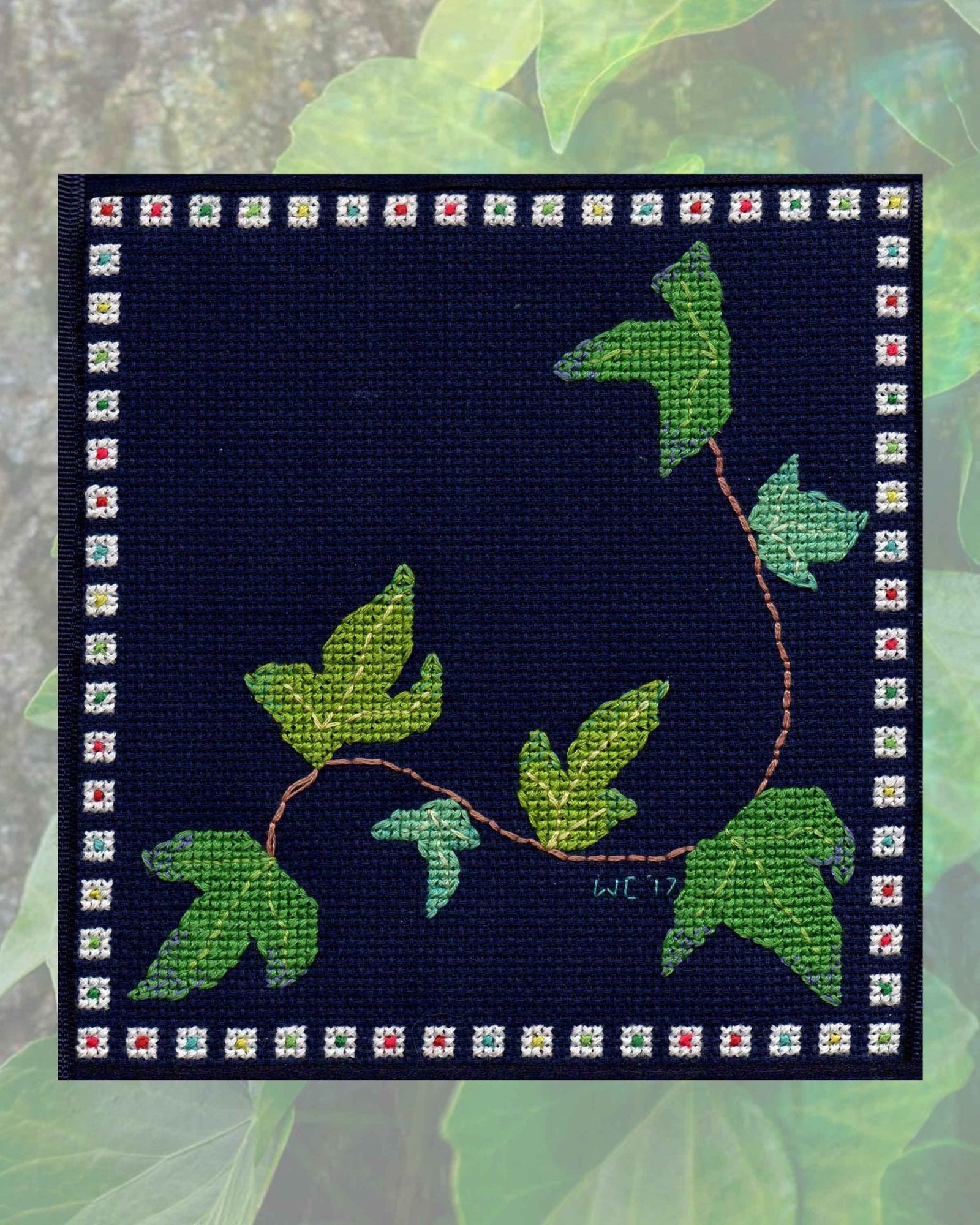 Ivy Needlebook Cross Stitch Pattern Download - Raspberry Lane Crafts