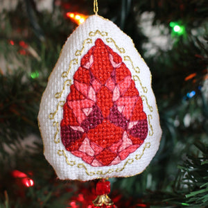 Jewel Ornaments Cross Stitch Pattern Download - Raspberry Lane Crafts