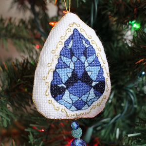 Jewel Ornaments Cross Stitch Pattern Download - Raspberry Lane Crafts