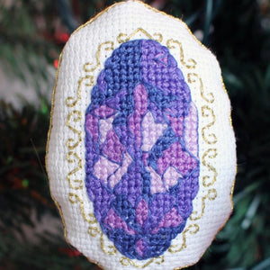 Jewel Ornaments Cross Stitch Pattern Download - Raspberry Lane Crafts