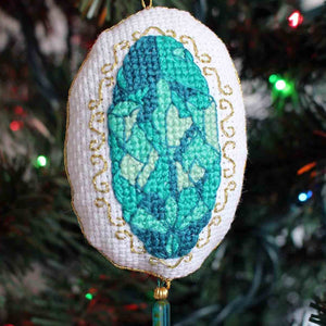 Jewel Ornaments Cross Stitch Pattern Download - Raspberry Lane Crafts