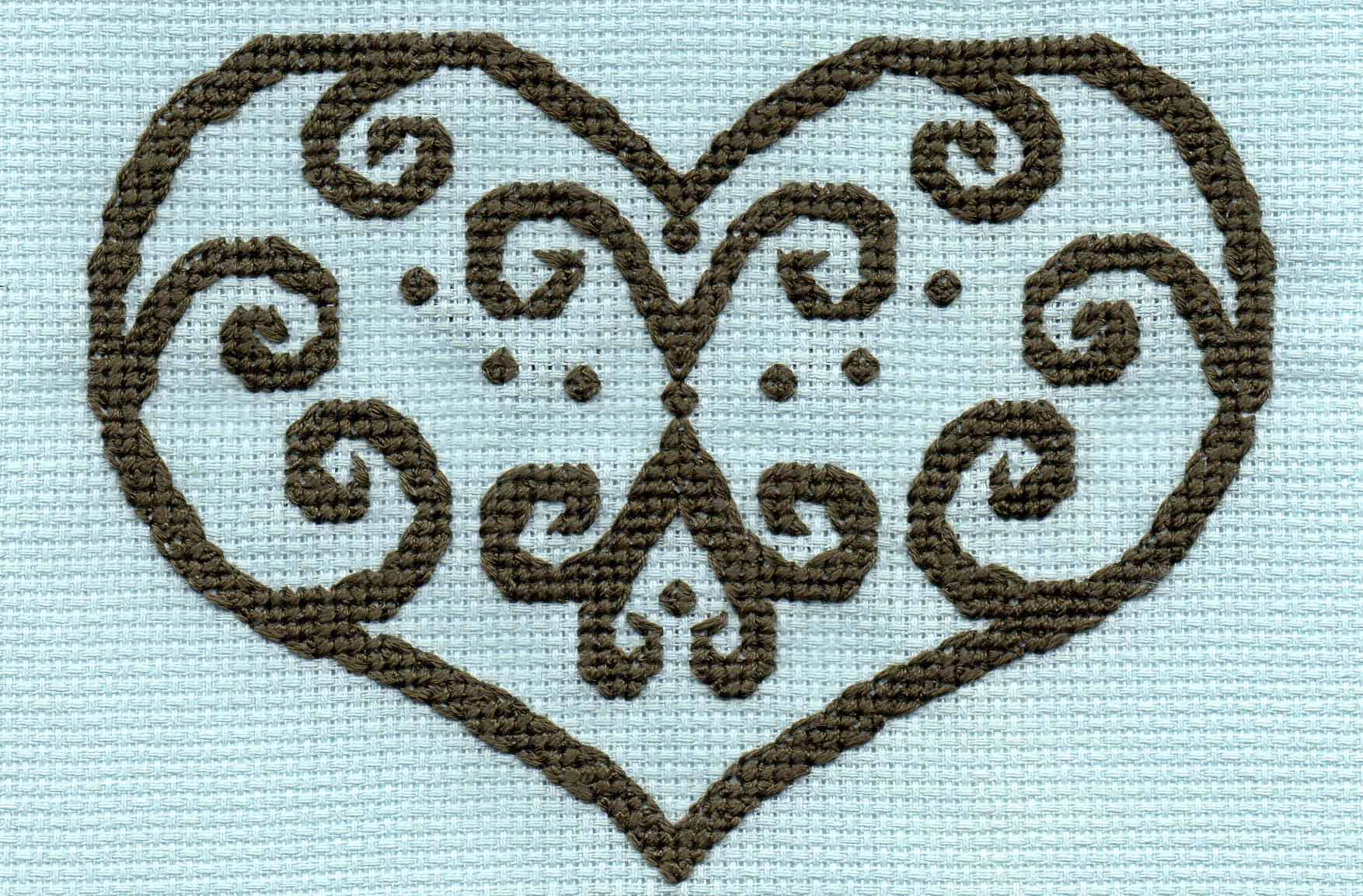 Lace in Blue Cross Stitch Pattern Download - Raspberry Lane Crafts