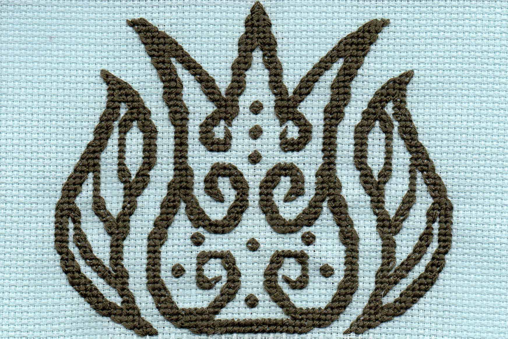 Lace in Blue Cross Stitch Pattern Download - Raspberry Lane Crafts