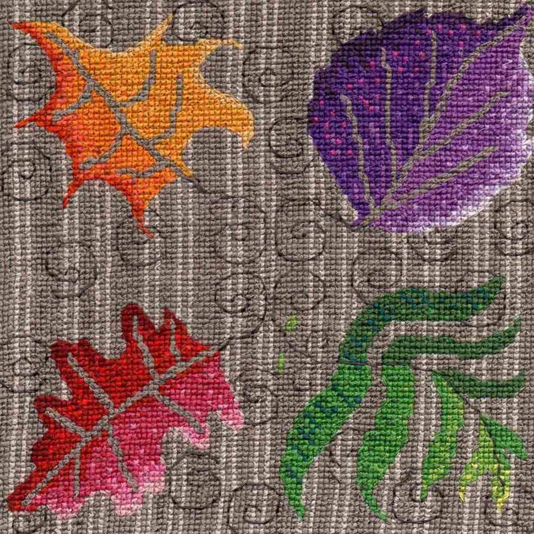 Leaves in the Wind Cross Stitch Pattern Download - Raspberry Lane Crafts