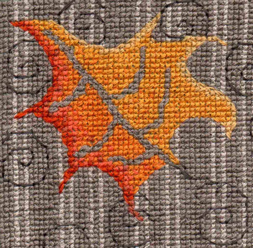 Leaves in the Wind Cross Stitch Pattern Download - Raspberry Lane Crafts