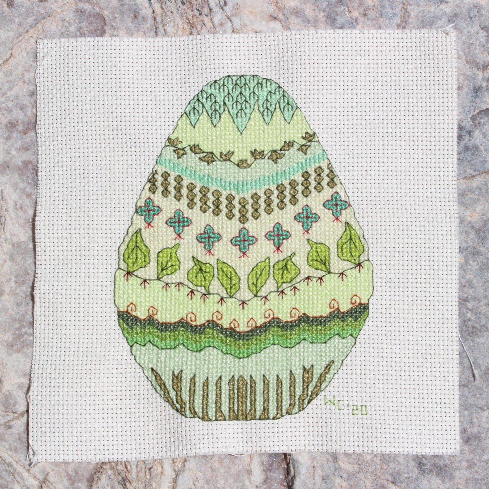 Limerick Egg Cross Stitch Pattern Download - Raspberry Lane Crafts