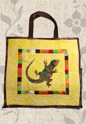Lizard Shopping Bag Pattern Download - Raspberry Lane Crafts