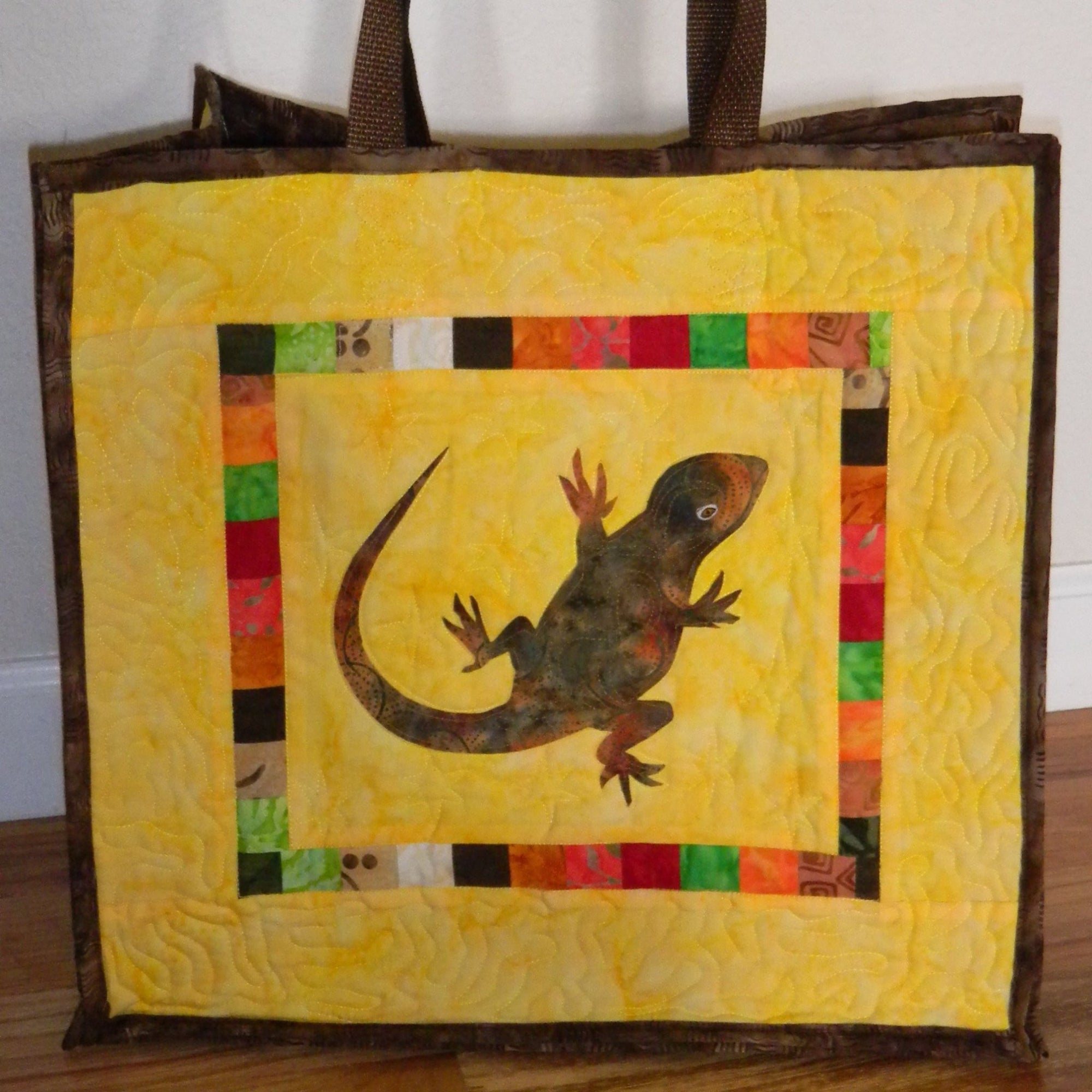 Lizard Shopping Bag Pattern Download - Raspberry Lane Crafts