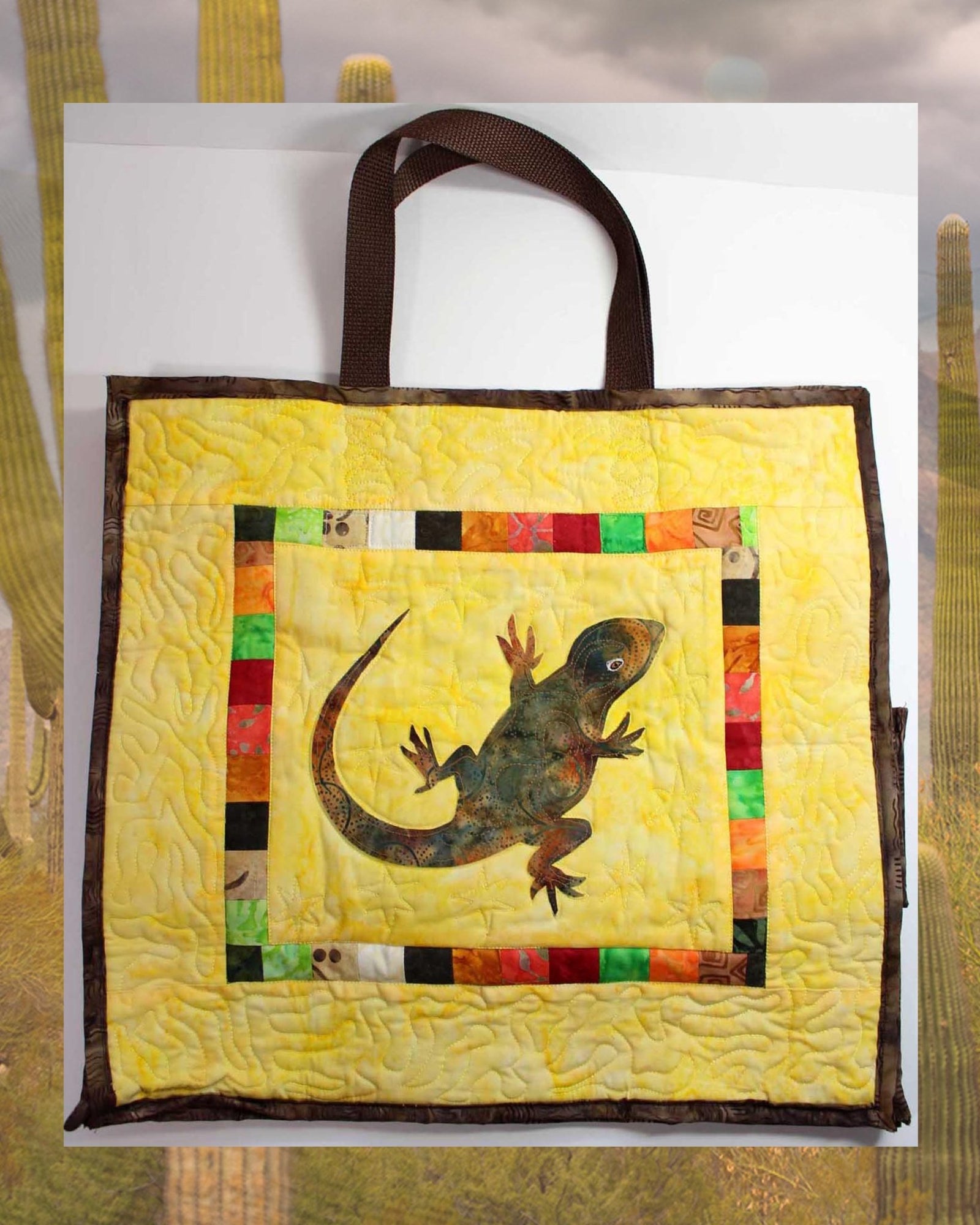 Lizard Shopping Bag Pattern Download - Raspberry Lane Crafts