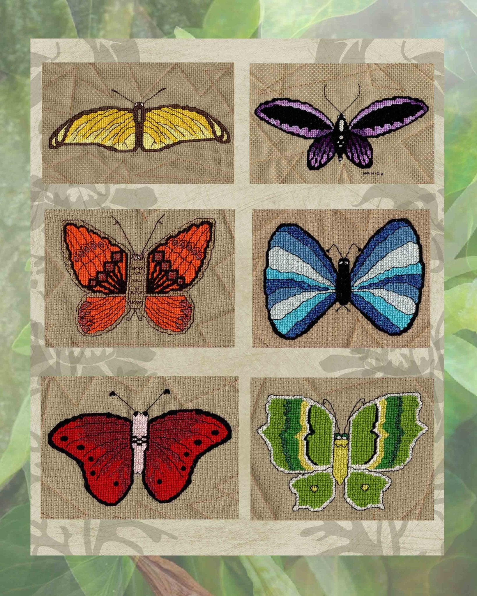 Magic Butterflies Collection Cross Stitch Pattern Download - Raspberry Lane Crafts