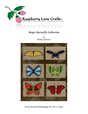 Magic Butterflies Collection Cross Stitch Pattern Download - Raspberry Lane Crafts