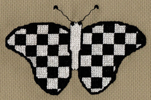 Mardi Gras Butterfly Cross Stitch Pattern Download - Raspberry Lane Crafts