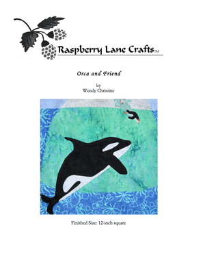 Orca and Friend Quilt Pattern Download - Raspberry Lane Crafts