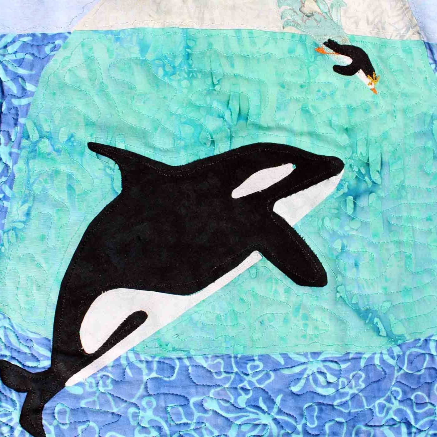 Orca and Friend Quilt Pattern Download - Raspberry Lane Crafts