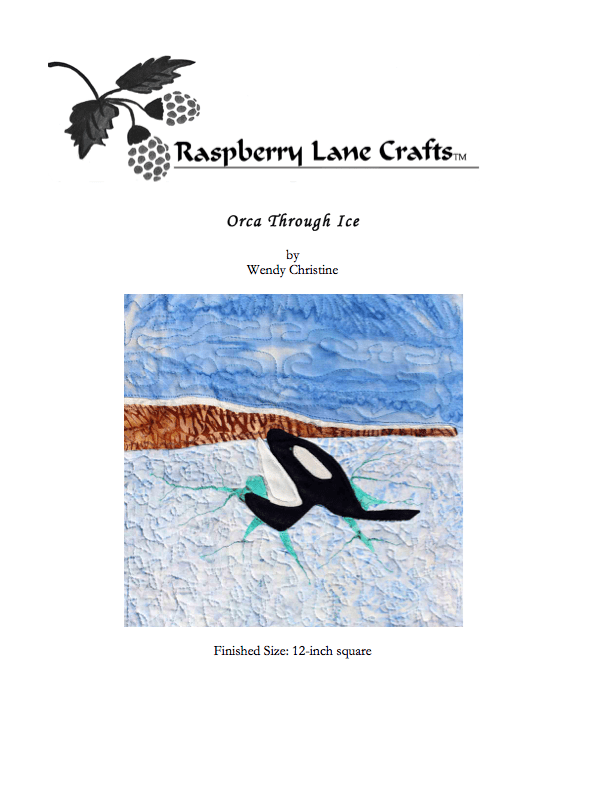 Orca through Ice Quilt Pattern Download - Raspberry Lane Crafts