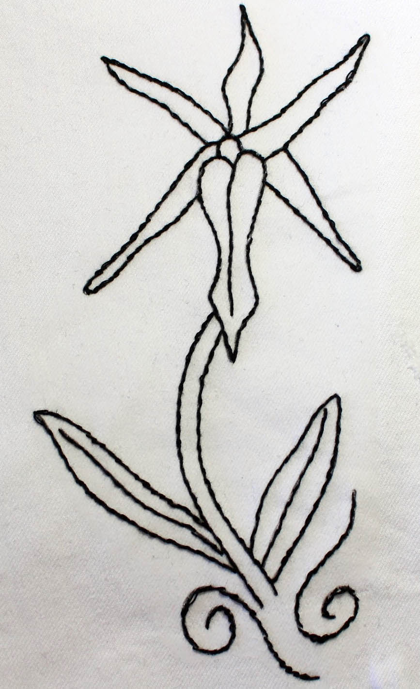 Orchid Fragrance Embroidery Pattern Download - Raspberry Lane Crafts