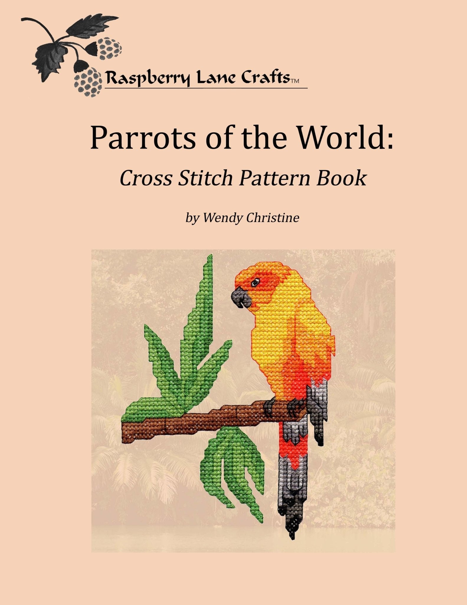 Parrots Cross Stitch Book Download - Raspberry Lane Crafts
