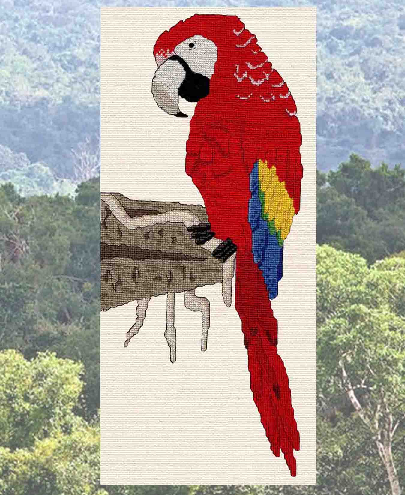 Parrots Cross Stitch Book Download - Raspberry Lane Crafts