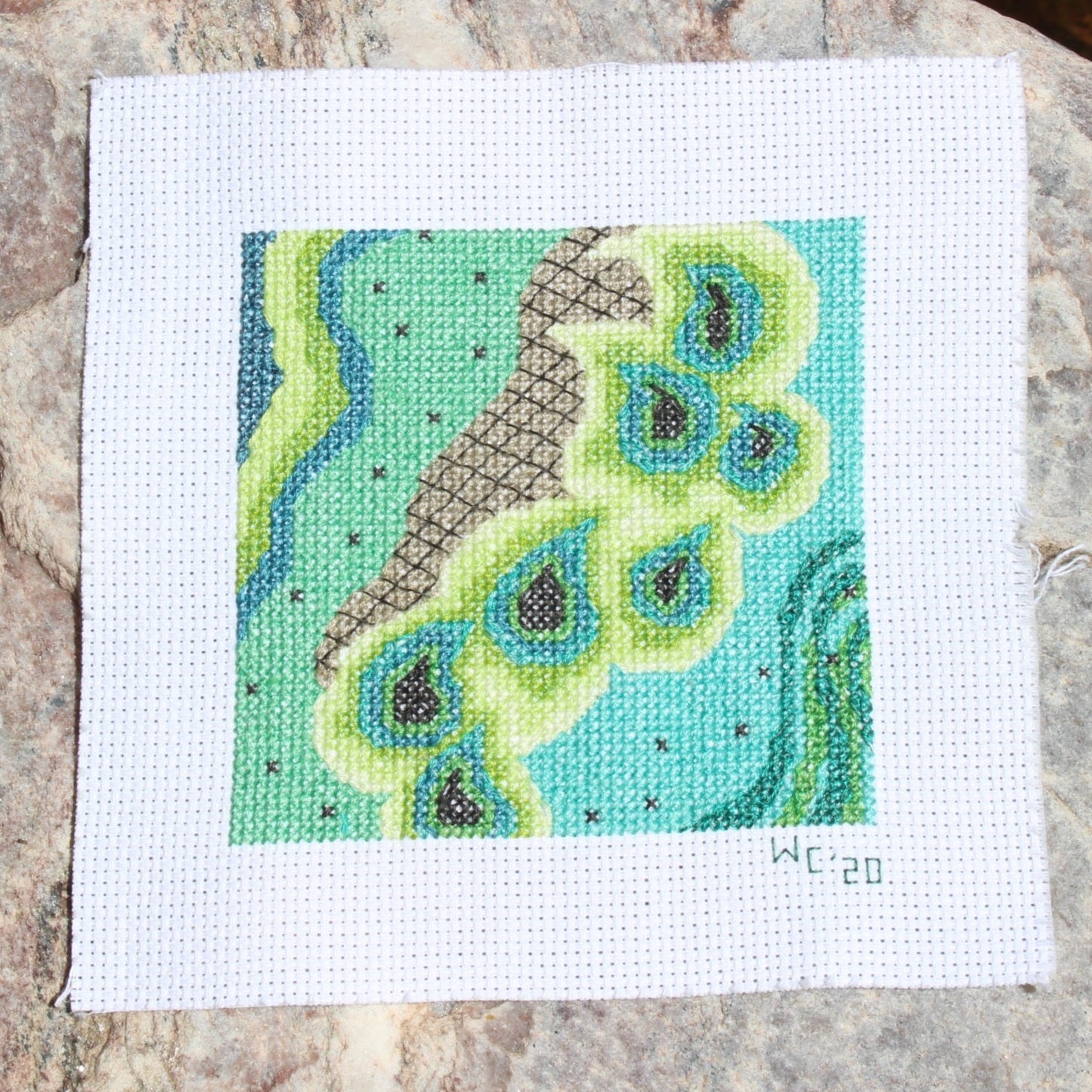 Peacock Cross Stitch Pattern Download - Raspberry Lane Crafts