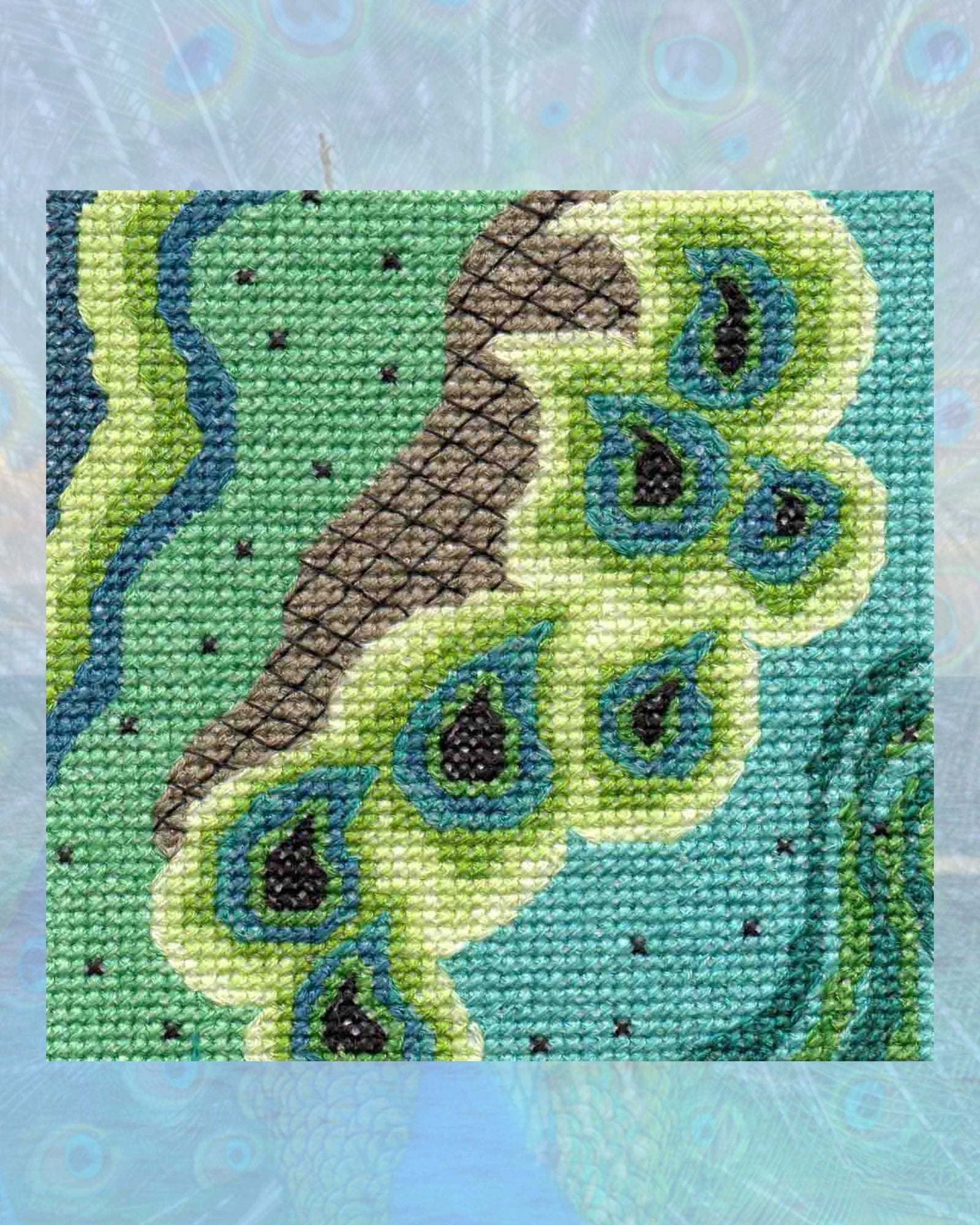 Peacock Cross Stitch Pattern Download - Raspberry Lane Crafts