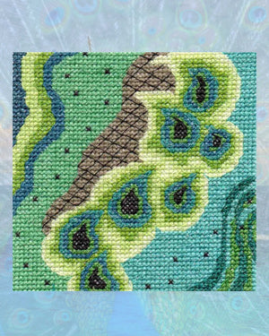 Peacock Cross Stitch Pattern Download - Raspberry Lane Crafts