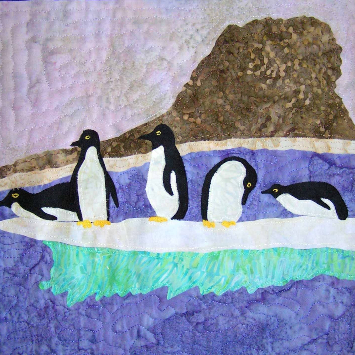 Penguins on Ice Quilt Pattern Download - Raspberry Lane Crafts