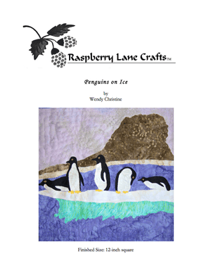 Penguins on Ice Quilt Pattern Download - Raspberry Lane Crafts