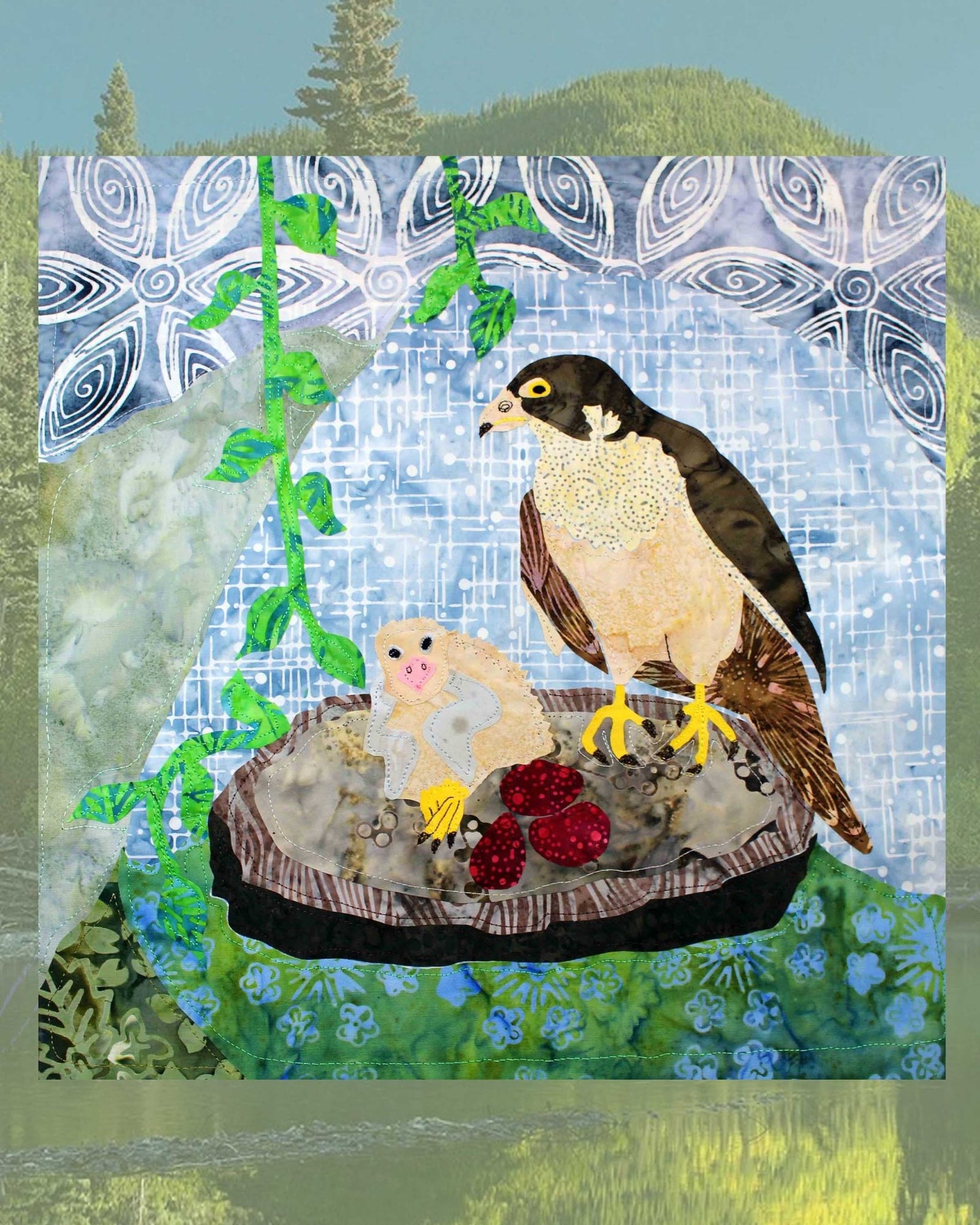 Peregrine Falcon Nest Quilt Pattern Download - Raspberry Lane Crafts