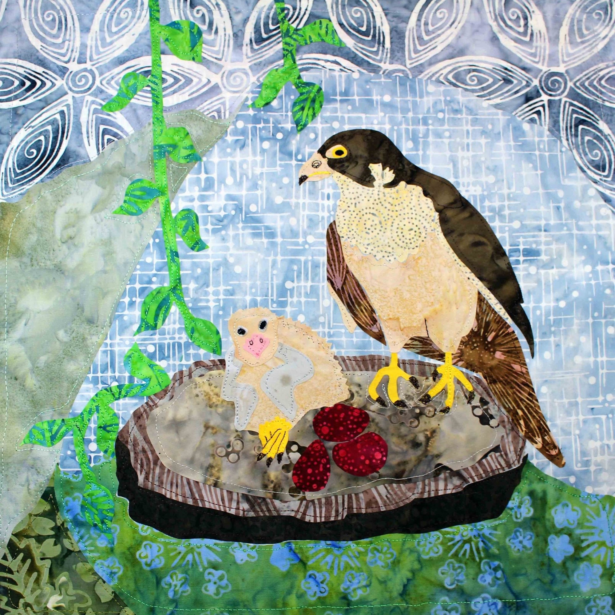 Peregrine Falcon Nest Quilt Pattern Download - Raspberry Lane Crafts