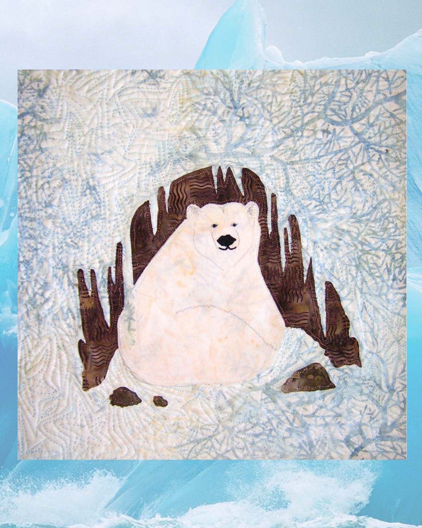 Polar Bear in Cave Quilt Pattern Download - Raspberry Lane Crafts