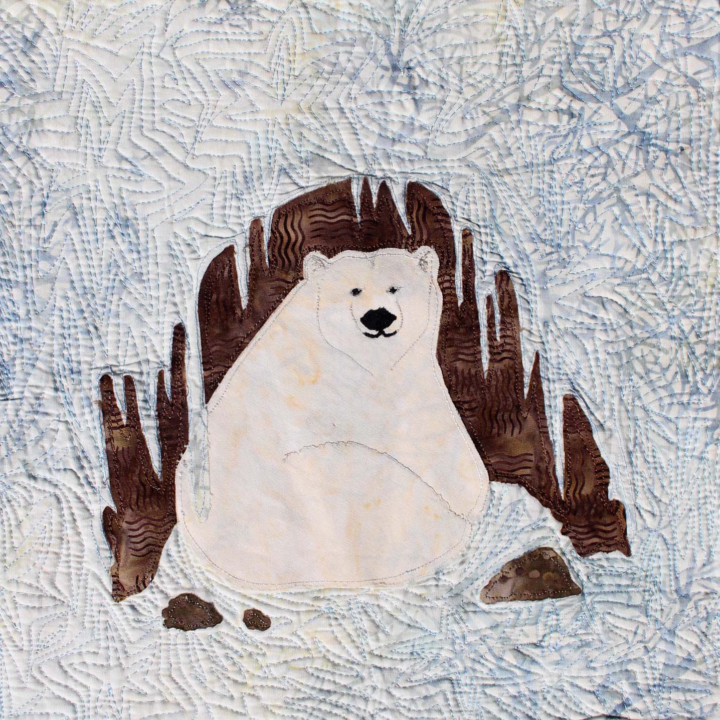 Polar Bear in Cave Quilt Pattern Download - Raspberry Lane Crafts