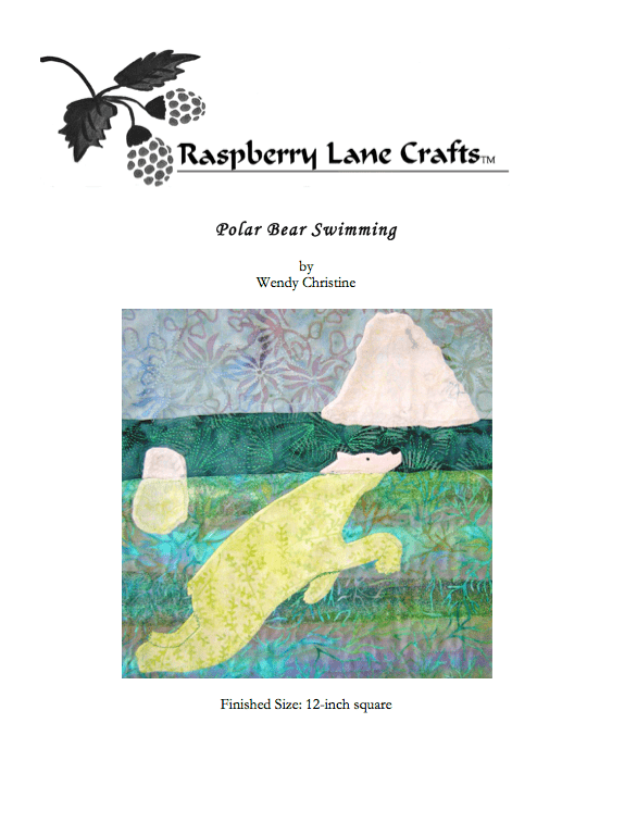 Polar Bear Swimming Quilt Pattern Download - Raspberry Lane Crafts