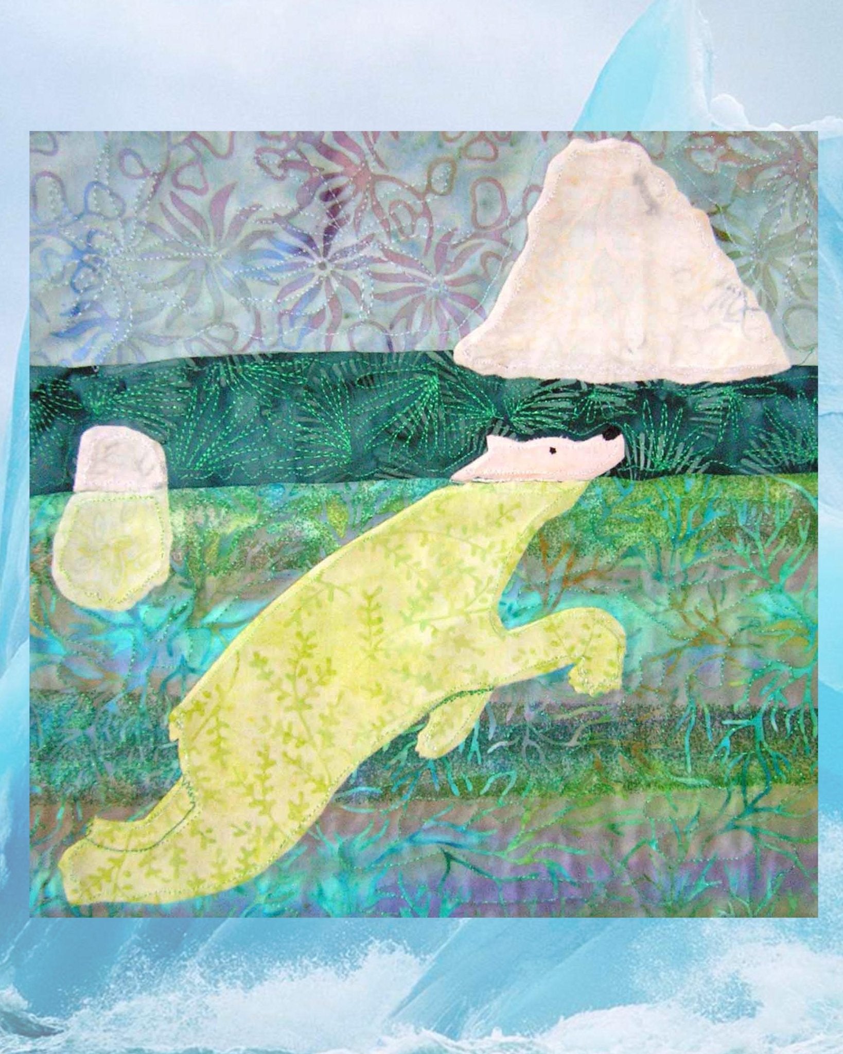 Polar Bear Swimming Quilt Pattern Download - Raspberry Lane Crafts