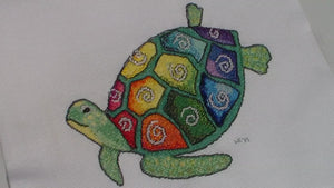 Sparkling Sea Turtle Cross Stitch (PDF Pattern)