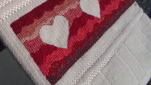 Valentine Towels Cross Stitch (PDF Pattern)