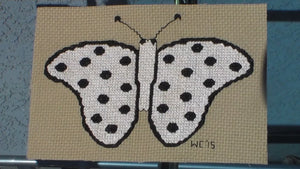 Mardi Gras Butterfly Cross Stitch (PDF Pattern)