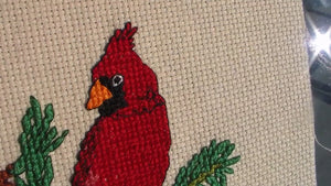 Cardinal in the Pines Cross Stitch (PDF Pattern)