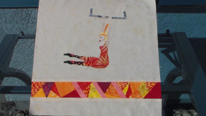 Trapeze Artist with Stained Glass Quilt (PDF Pattern)