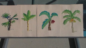 Tropical Palm Tree Cross Stitch (PDF Pattern)