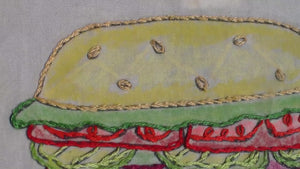 Burgers, Fries and Pizza Embroidery (PDF Pattern)