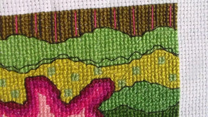 Purple Flower for Mom Cross Stitch (PDF Pattern)