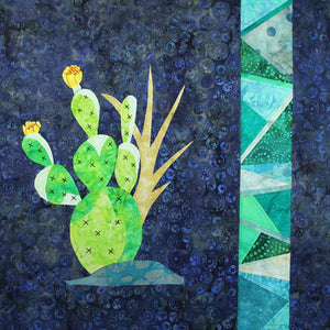 Prickly Pear with Stained Glass Quilt Pattern Download - Raspberry Lane Crafts