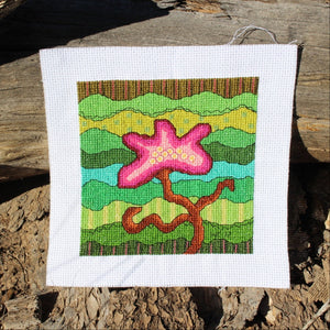 Purple Flower for Mom Cross Stitch Pattern Download - Raspberry Lane Crafts