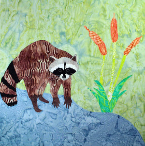 Raccoon by the Stream Quilt Pattern Download - Raspberry Lane Crafts