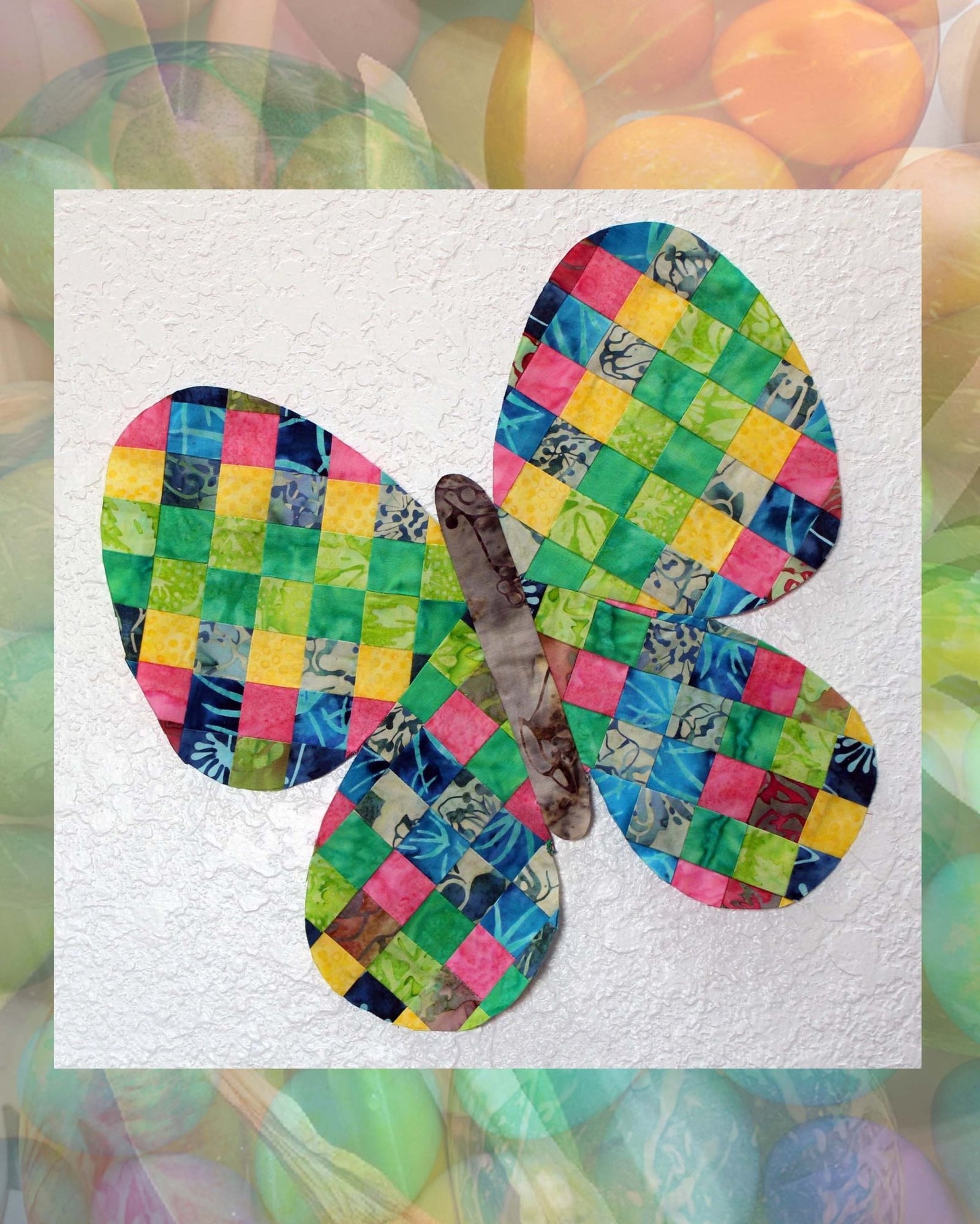 Rainbow Butterfly Wall Hanging Pattern Download - Raspberry Lane Crafts