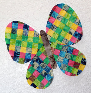 Rainbow Butterfly Wall Hanging Pattern Download - Raspberry Lane Crafts