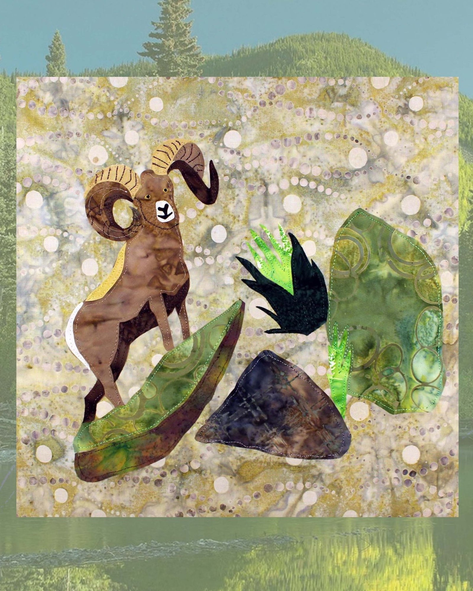 Ram on the Slope Quilt Pattern Download - Raspberry Lane Crafts