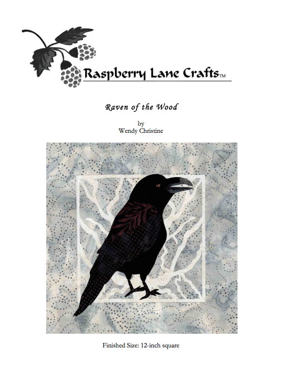 Raven of the Wood Quilt Pattern Download - Raspberry Lane Crafts